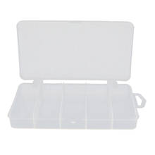 Fishing Tackle Box Lightweight Fishing Lure Storage Impact with 5 Grids Clear Fishing Tackles Box 2024 - buy cheap