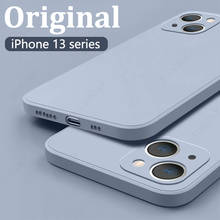 Liquid Silicone Original Case For iPhone 13 12 11 Pro Max SE 2 2020 XR XS Max X 7 8 6 S Plus 13 Mini Soft Camera Protection Case 2024 - buy cheap