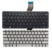 Новая английская клавиатура для ноутбука HP Stream x360 11-P SERIES 11-P010NR 11-P015wm 11-P091nr 11-p025cl, 11,6 дюйма, белый/черный, без рамки 2024 - купить недорого