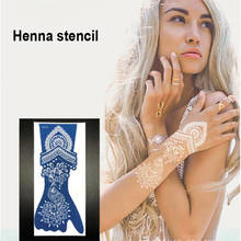 1sheet Temporary Tattoo stencil Body Art Women Indian Henna tattoo paist Beauty Waterproof Fake Arm Hand Reuse tatoo bride tribe 2024 - buy cheap