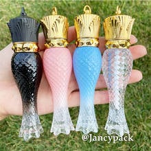 5ml luxury pink clear Mermaid Plastic Lipgloss Tube Cosmetic Crown Lip Gloss Packaging lip tint Container lipstick tubes 2024 - buy cheap