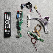 1920*1080 monitor universal controlador drive board kit diy vga av usb lde 60hz lvds caber lm230wf3/lm230wf5 30 pinos lcd matriz 2024 - compre barato