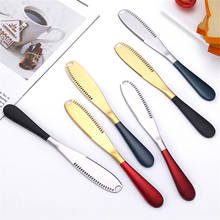 430 Stainless Cheese Knife Multifunction Butter Knife With Hole Serrated Baking Varnish Bread Cheese Jam Knife Breakfast Tools 2024 - buy cheap