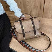 Bolsa feminina 2020 nova moda couro do plutônio bolsa de ombro metal bloqueio crossbody saco simples selvagem sacos mensageiro sacos mão satchels 2024 - compre barato