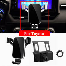 Suporte de celular para toyota rav4 2019 2020, painel de montagem, gps, telefone, clipe de apoio, no carro, para iphone, xiaomi, huawei 2024 - compre barato