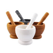 Pepper Mill Mortar Pestle Pugging Pot Garlic Spice Grinder Pharmacy Herbs Bowl Mill Crusher Spices Teas Resin Bowl Kitchen Tools 2024 - buy cheap