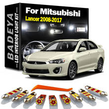 Комплект светодиодных ламп для салона Mitsubishi Lancer 2008-2017, Ксеноновые белые лампы для подсветильник номерного знака 2024 - купить недорого