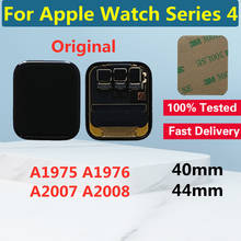 Tela original para apple watch série 4, display lcd, tela sensível ao toque para apple watch series 4, 40mm, 44mm, a1975, a1975 2024 - compre barato