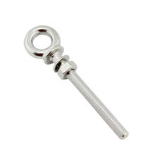 M10x100mm Stainless Steel Long Shank Eye Bolt with Washer and Nut - 3/8 inch 2024 - buy cheap