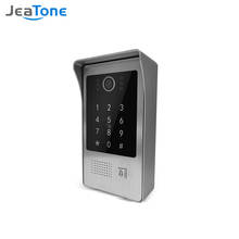 Jeatone-interfone com vídeo para porta, 720p, câmera para ambientes externos, à prova d'água, visão ampla, suporte para desbloqueio remoto (funciona com a intercomunicação) 2024 - compre barato