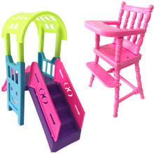 Nk cadeira de duas peças rosa para bonecas, acessórios para bonecas, brinquedo diy de jardim com deslizador, 1:12, 002b 5x 2024 - compre barato