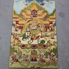 Thangka tibetano tesouro rei thangka budista suprimentos tesouro rei pintura 2024 - compre barato