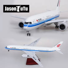 JASON TUTU 47cm Resin Diecast 1/150 Scale China International Airlines Airbus A350 Airplane Model Plane With Light & Wheel 2024 - buy cheap