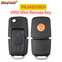 OkeyTech 2 Buttons Xhorse VVDI Universal Wire Remote Car Key PN:XKB508EN B5 Style Key For MINI Key Tool/VVDI2 English Version 2024 - buy cheap