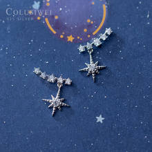 Colusiwei 925 Sterling Silver Twinkling Star Geometric Drop Earrings for Women Luminous CZ Fashion Wedding Earrings Jewelry 2024 - buy cheap