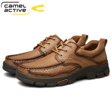 Camel Active-zapatos informales de cuero genuino para hombre, Calzado cómodo hecho a mano, para exteriores, primavera y otoño, novedad 2024 - compra barato