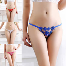 Hot Panties Underwear Woman Lace Flower Thong G-String Sexy Briefs Lingerie Woman T-back Thong Underwear 2024 - buy cheap