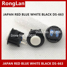 DS-660 branco japão três montanha DS-663 botão de reset switch normalmente aberto interruptor redondo-10 pçs/lote 2024 - compre barato