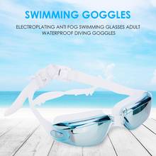 Durable Swim Eyewear Delicate Design Electroplating Anti Fog Swimming Goggles Adult Waterproof Diving Water Glasses 2024 - buy cheap