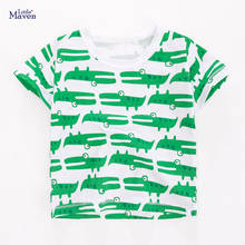 Children 2021 Summer New Baby Boy Tee Tops Kids Summer 2-7 Years Clothes Animal Print Brand Cotton Casual Crocodile T Shirt 2024 - buy cheap