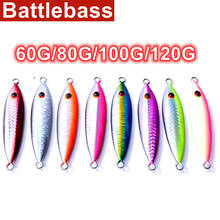 8 Colors Metal Jig Fishing Lure 60g 80g 100gMetal Fish Wobbler for Fishing Sea Saltwater Bait Shore Casting Jig Spoon Pesca Isca 2024 - buy cheap