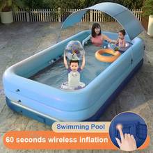 Kids Wireless Inflatable Swimming Pool PVC Shade Automatic Pool Summer Water Party Supply For Outdoor Garden Backyard 2024 - buy cheap