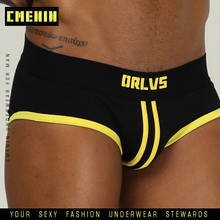 ORLVS Sexy Underwear Briefs Men Mesh Underpants Cueca Masculina U Pouch Male Panties Mens briefs Gay Underwear ropa OR168 2024 - buy cheap