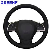 Car Steering Wheel Cover For Mitsubishi Outlander 2013-2014 Mirage 2014 ASX L200 2015-2016 Black DIY Artificial Leather 2024 - buy cheap