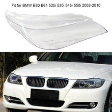 For BMW E60 E61 525i 530i 545i 550i 2003-2010 1Pair Headlight Clear Cover Front Headlamp Lens Car Headlight Car Accessories 2024 - buy cheap