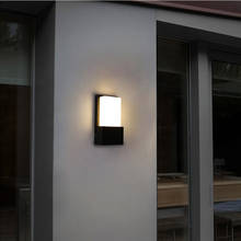 Indoor Outdoor LED Wall Lamps 12W Waterproof IP65 Metal Wall Light Courtyard Porch Corridor Bedroom Bedside Wall Sconce Lampada 2022 - buy cheap
