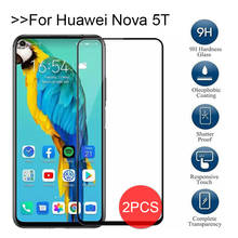 Protector de pantalla de vidrio templado para huawei Nova 5 t, película de seguridad de cobertura completa, para huawei Nova 5 t t5, 2 uds. 2024 - compra barato