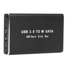 Mini SSD Hard Drive Case USB3.0 to mSATA Adapter Hard Drive Enclosure Aluminum Alloy External Hard Disk Case 2024 - buy cheap