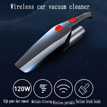 Powerful Wireless Car Vacuum Cleaner Portable Handheld 120W USB Cordless Wet&Dry Use Rechargeable Home Car Vacuum Cleaner 2024 - buy cheap