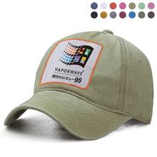 Vaporwave boné japonês estética, anime, boné de beisebol, mulher, homem, viseira, chapéu, pai, caminhoneiro, snapback, bonés de perfil baixo 2024 - compre barato