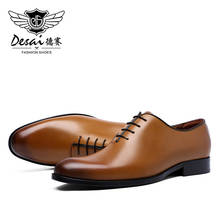 DESAI Оксфордские Мужские модельные Роскошные из натуральной кожи мужская модельная обувь Буффало 2024 - купить недорого