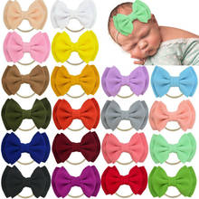 2020 Baby Stuff Accessories Cute Infant Toddler Baby Girls Lace Double Bow Hair Band Kid Party Elastic Headband Props 2024 - buy cheap