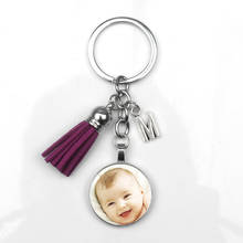 Llaveros personalizados con cadena para fotos, llaveros personalizados para bebés, amantes de la familia, regalos para miembros, Porta anillos 2024 - compra barato