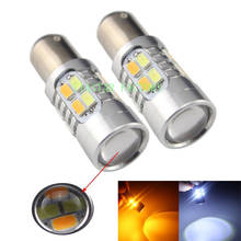 Yiastar 10PCS 1157 P21/5W BAY15D 5730 20 SMD Amber/White Switchback Car Auto LED Bulbs 600Lm Turn Signal Light 12V Dual Color 2024 - buy cheap