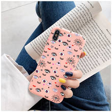 Funny eyes cartoon cute Phone Case for iPhone 12 13 mini 11 Pro Max case for iPhone XR X XS Max 8 7 Plus Cover Fashion Soft Case 2024 - buy cheap