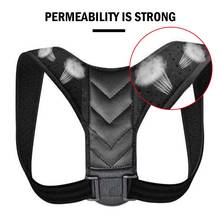 Postura corrector ajustável suporte para as costas masculino feminino superior cinta de ombro suporte lombar cinto de correção de postura cinta 2024 - compre barato