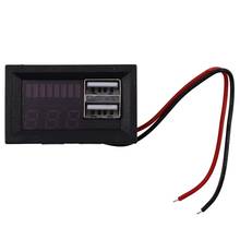 Red Led Digital Display Voltmeter Mini Voltage Meter Volt Tester Panel for Dc 12V Cars Motorcycles Vehicles Usb 5V2a Output 12.6 2024 - buy cheap