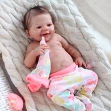 Popular reborn doll kit awake April very soft lifelike real touch fresh color unpainted unfinished doll parts DIY 2024 - buy cheap
