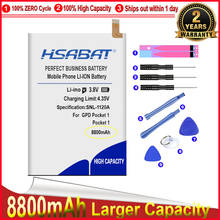 Hsabat bateria 8800mah 6664107 para gpd pocket 1 pocket1, bateria de substituição para telefone celular de alta qualidade 2024 - compre barato