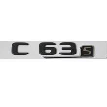 Emblemas de emblema de maletero, letras negras, C63s, para Mercedes C63 S 2017 + 2024 - compra barato