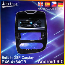 Kit multimídia automotivo para renault clio 4 2003-2014, android 10.0, px6 64g, dvd player, navegação por gps, rádio, estéreo, unidade principal 2024 - compre barato