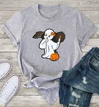 100% algodão gráfico hipster grunge unissex moda casual camiseta topo tshirt colorido no morto da noite fantasma camiseta feminino engraçado 2024 - compre barato