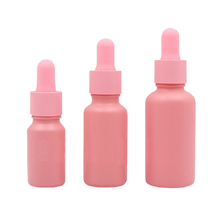 Empty 10ml 20ml 30ml Glass Dropper Bottles Matte Pink Cosmetic Liquid Perfume Refillable Essential Oil Dropper Pipette Bottle 2024 - buy cheap