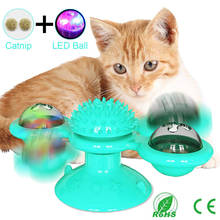 Cat Toy Turntable Teasing Pet Toy Soft Silicone  Funny Kitten Toy with Suction Cup Portable Washable Massage Scratch Tickle Cats 2024 - buy cheap