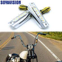 Luz de señal de giro para motocicleta, lámpara LED ámbar para modelos universales Victory Road King/Touring, 22/25mm 2024 - compra barato