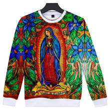 Sudadera con capucha de manga larga para hombre, prenda deportiva masculina de alta calidad con estampado de "Our Lady Of Guadalupe", de la Virgen María, católica, México, estilo harajuku 2024 - compra barato